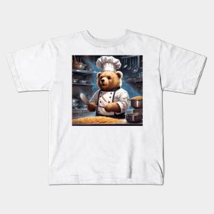 Teddy as a Chef Kids T-Shirt